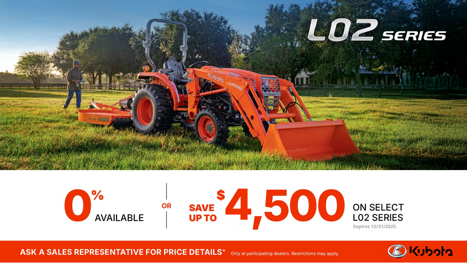 Save up to $4,500 on L02 Series!