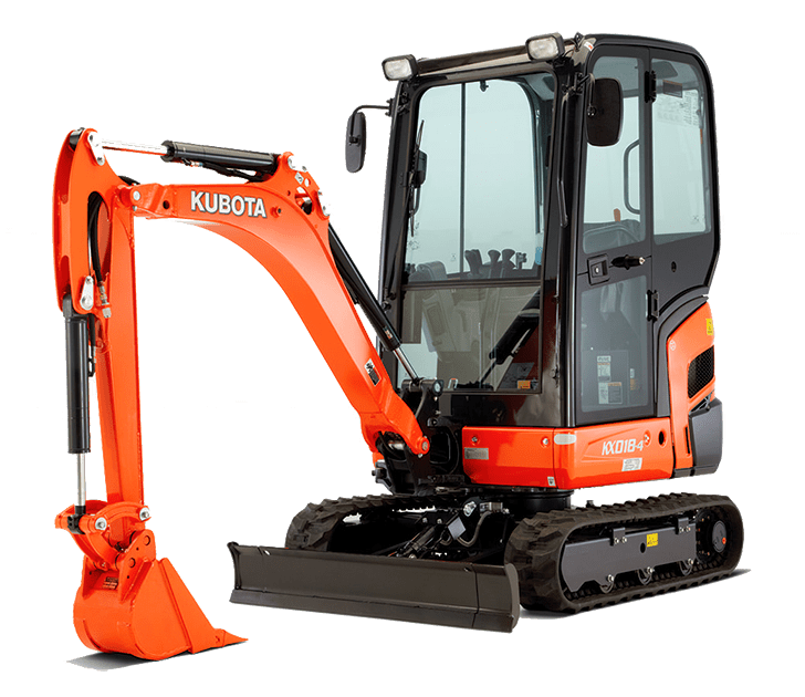 ミニカー Kubota KX018-4 1/24 Kubota Mini Excavator KX018-4 - Dalton's Farm Toys