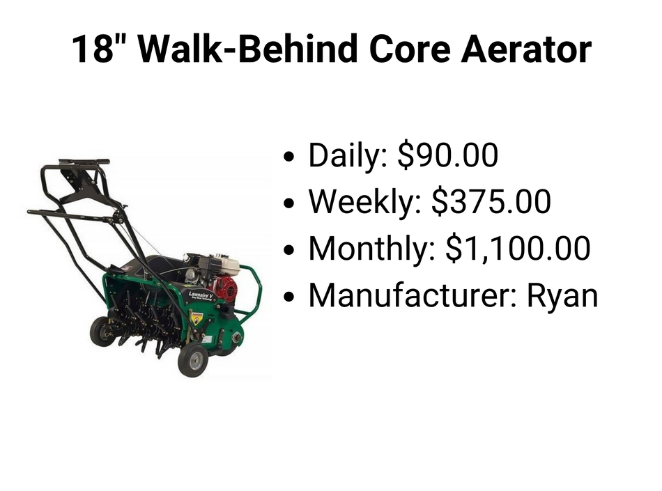 18" Walk-Behind Core Aerator