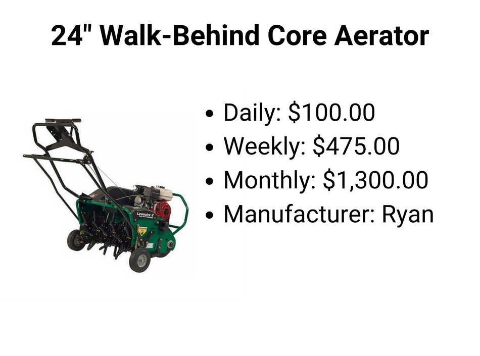24" Walk-Behind Core Aerator