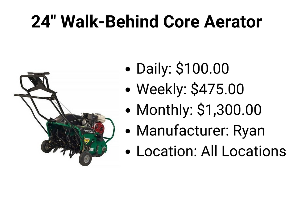 24" Walk-Behind Core Aerator