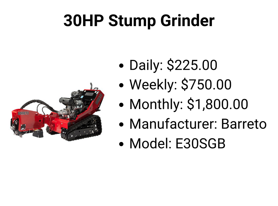 30HP Stump Grinder
