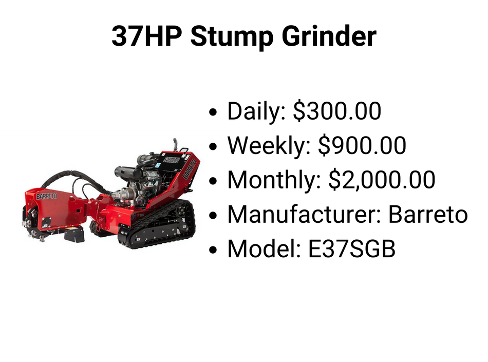 37HP Stump Grinder