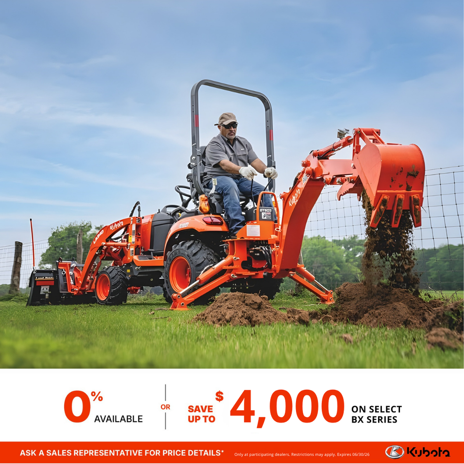 SAVE UP TO $4,000 ON SELECT BX SERIES