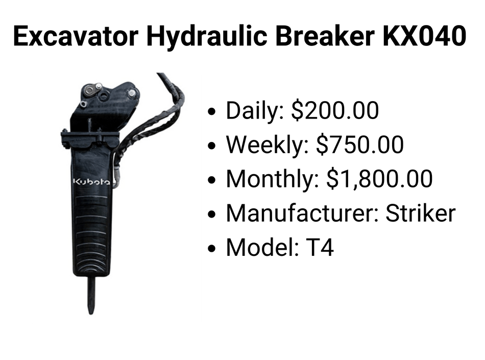 Excavator Hydraulic Breaker KX040