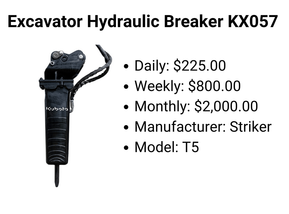 Excavator Hydraulic Breaker KX057