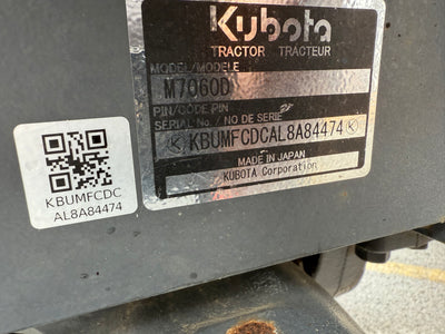 2020 Kubota M7060HDC - 84474