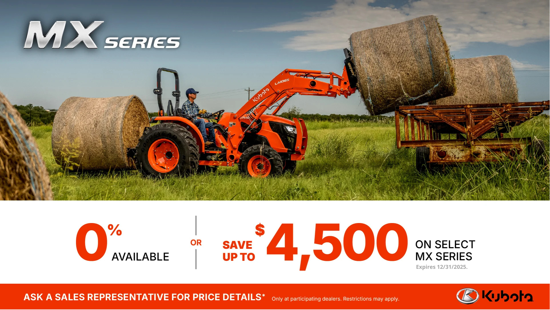 Save Up to $4,500 on Select MX Series!