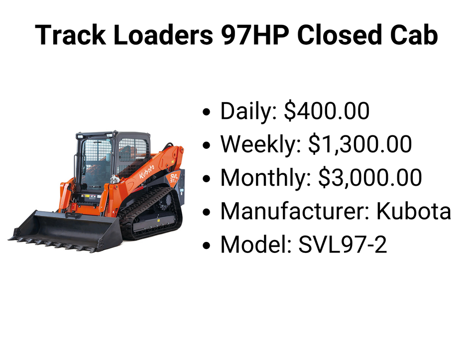 Track Loaders 97HP Closed Cab